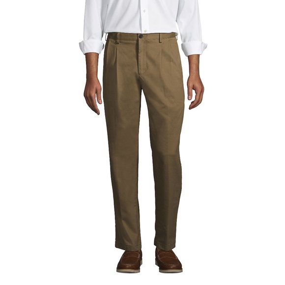 Lands' End Men's Slim Fit Plain Front No Iron Chino Pants - Navy - 32x27 - NWOT main image 0